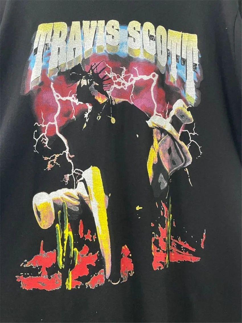 Travis Scott Vintage T-shirt Men Women 1:1 Best-Quality Summer Style T-shirts Oversize Tee Tops oversized woman tshirts
Travis Scott Vintage T-shirt Men Women 1:1 Best-Quality Summer Style T-shirts Oversize Tee Tops oversized woman tshirts