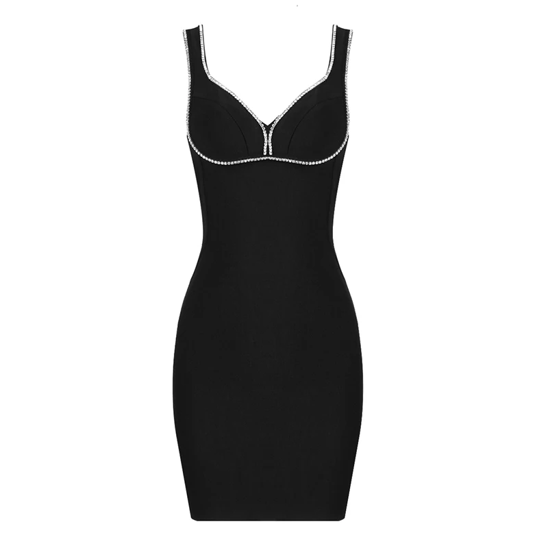 Fashion 2021 New Arrival Black Sexy Sleeveless V Neck Bodycon Mini Dress Women Elegant Beading Celebrity Evening Party Dresses
Fashion 2021 New Arrival Black Sexy Sleeveless V Neck Bodycon Mini Dress Women Elegant Beading Celebrity Evening Party Dresses