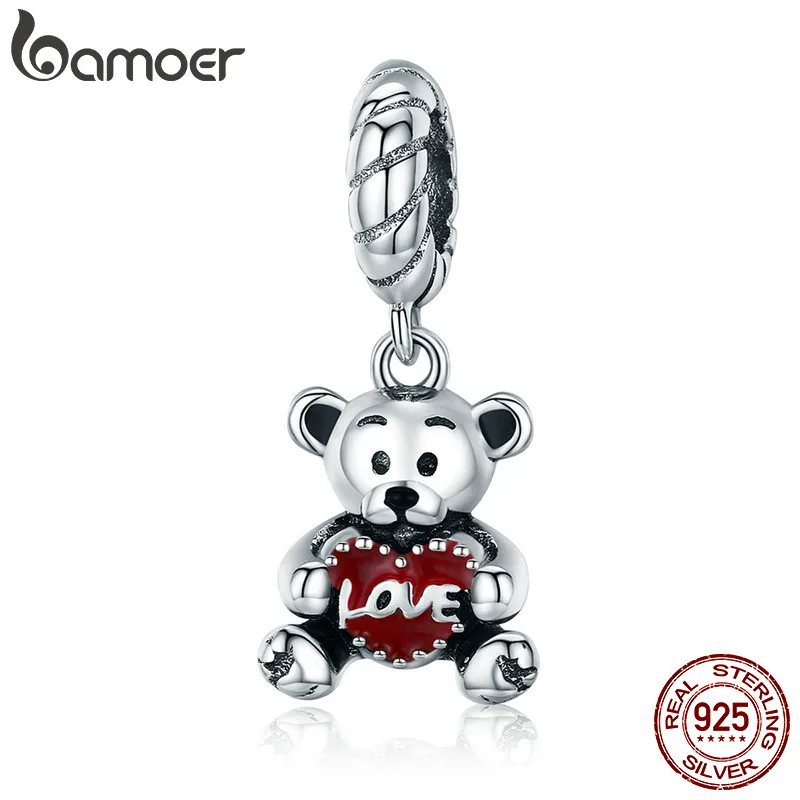 BAMOER 100% 925 Sterling Silver Animal Collection Little Bear with Love Hug Charm fit Charm Bracelet Bangle DIY Jewelry SCC521
BAMOER 100% 925 Sterling Silver Animal Collection Little Bear with Love Hug Charm fit Charm Bracelet Bangle DIY Jewelry SCC521