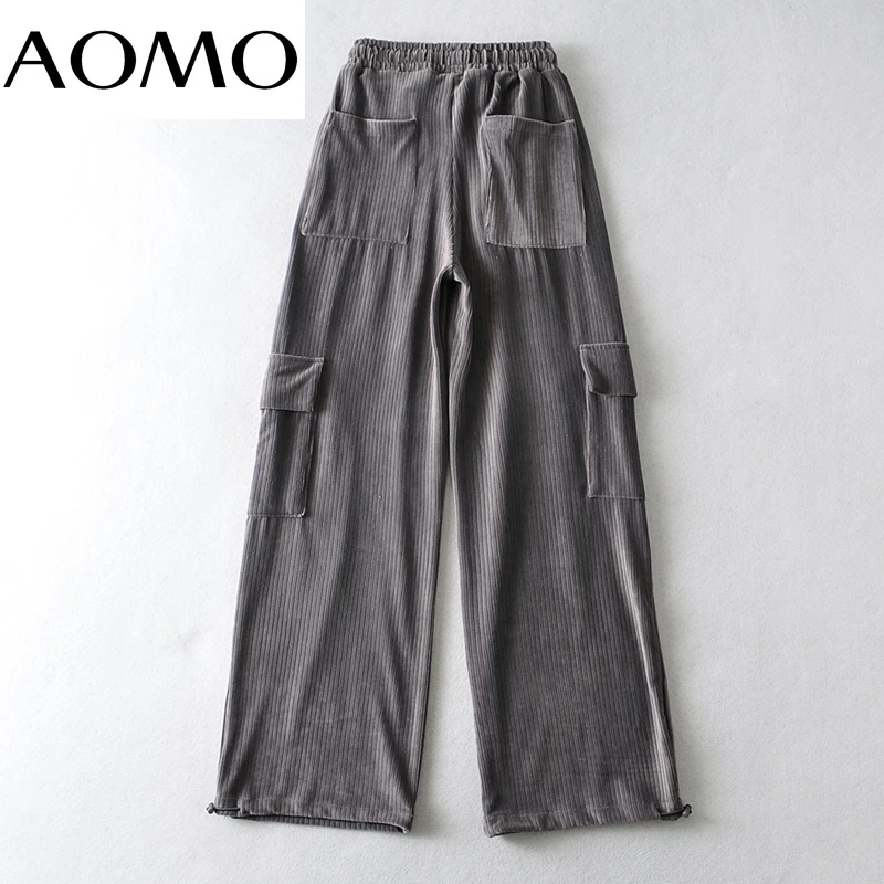 AOMO 2021 Autumn Women Solid Pants Cargo Strethy Waist Pants Trousers Joggers Female Sweatpants CO9A
AOMO 2021 Autumn Women Solid Pants Cargo Strethy Waist Pants Trousers Joggers Female Sweatpants CO9A