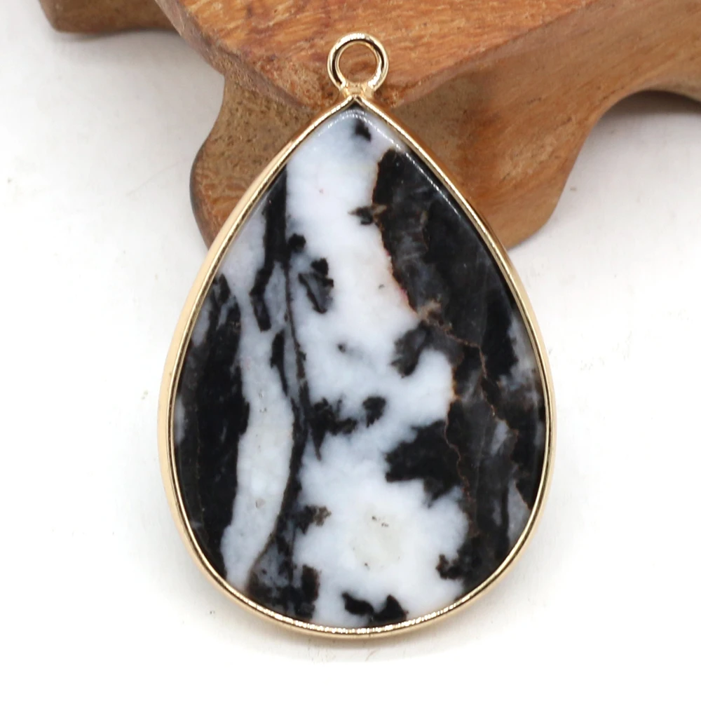 Natural Semi-precious Stones Water Droplets Shape Zebra DIY for Jewelry Making Necklaces Accessories Gift
Natural Semi-precious Stones Water Droplets Shape Zebra DIY for Jewelry Making Necklaces Accessories Gift
