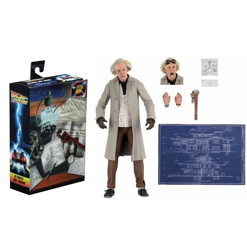 DOC Brown Figure NECA Back To The Future Dr. Brown Articulated Action Figure 7 inch
DOC Brown Figure NECA Back To The Future Dr. Brown Articulated Action Figure 7 inch