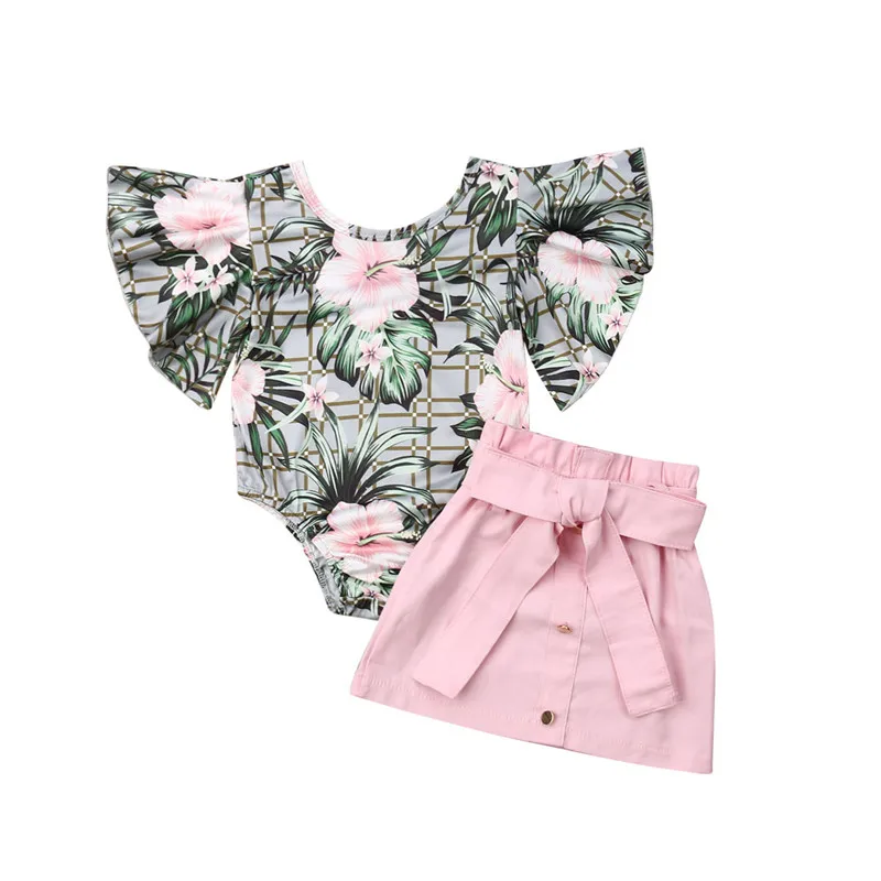 2pcs Fashion Toddler Baby Girl Ruffle Casual Pullover Summer Flower Flare Sleeve Romper Tops Bowknot Skirt Dress Clothes Outfits
2pcs Fashion Toddler Baby Girl Ruffle Casual Pullover Summer Flower Flare Sleeve Romper Tops Bowknot Skirt Dress Clothes Outfits