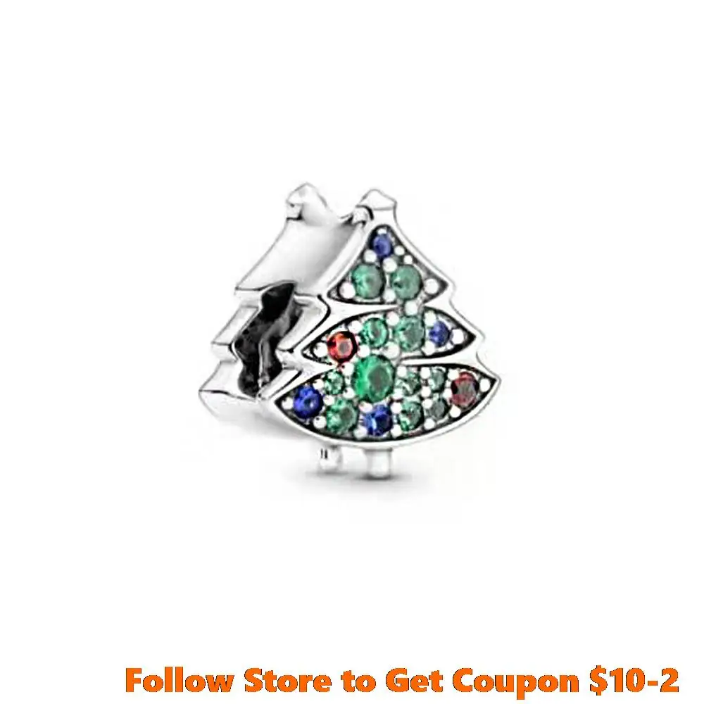 Danturn 925 Sterling Silver Charms Christmas tree tricolor Charms fit Original Pandora Bracelets for Women Jewelry Making Gift
Danturn 925 Sterling Silver Charms Christmas tree tricolor Charms fit Original Pandora Bracelets for Women Jewelry Making Gift