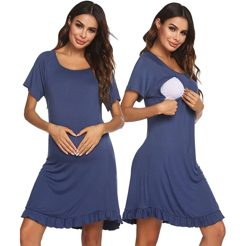 Women's Nursing Nightgown Labor Delivery Gown Hospital Maternity Sleepwear Breastfeeding Night Dress Plus Size S-XXL
Women's Nursing Nightgown Labor Delivery Gown Hospital Maternity Sleepwear Breastfeeding Night Dress Plus Size S-XXL