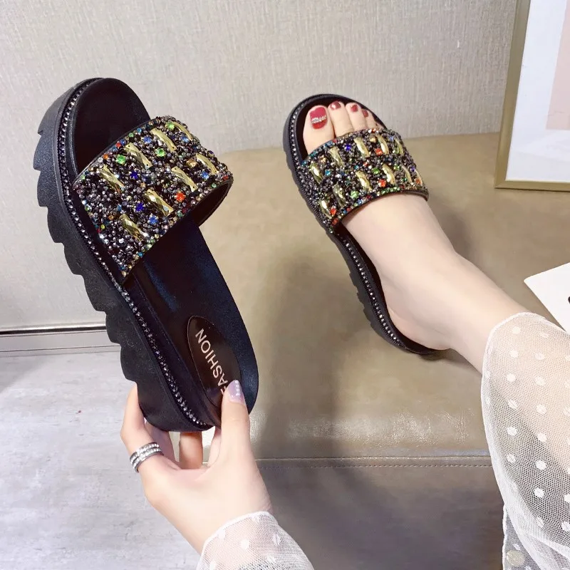 Shoes Med Ladies' Slippers Slipers Women Luxury Slides Platform Soft 2021 Summer Designer Flat Fashion Fabric Rome PU Rubber
Shoes Med Ladies' Slippers Slipers Women Luxury Slides Platform Soft 2021 Summer Designer Flat Fashion Fabric Rome PU Rubber