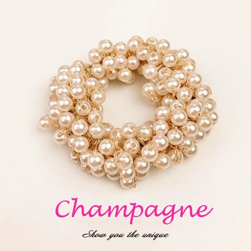 Women Ponytail Holder Elastic Hair Bands Fashion Hair Accessories Solid Color Hair circle Pearl Beads Rubber Headbands
Women Ponytail Holder Elastic Hair Bands Fashion Hair Accessories Solid Color Hair circle Pearl Beads Rubber Headbands