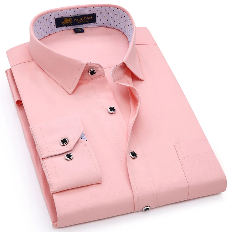 Men's Shirt Linen Long Sleeve Solid Single Patch Pocket Square Collar Inner Polka Dot Casual Button-up Thin Shirts Male Pink
Men's Shirt Linen Long Sleeve Solid Single Patch Pocket Square Collar Inner Polka Dot Casual Button-up Thin Shirts Male Pink
