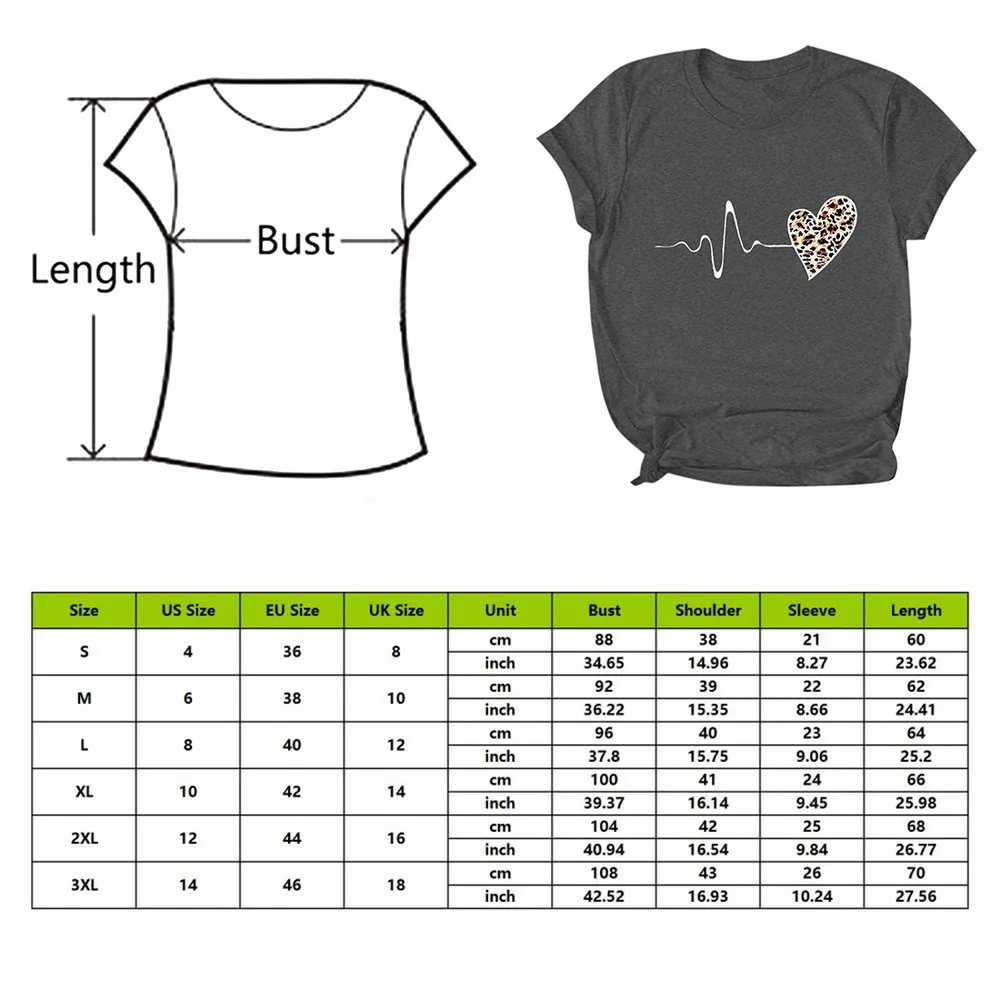 Harajuku Woman Tshirts Love Leopard Printed Round Neck Short Sleeve T-shirts Tops Women 2021 Mujer Camisetas
Harajuku Woman Tshirts Love Leopard Printed Round Neck Short Sleeve T-shirts Tops Women 2021 Mujer Camisetas