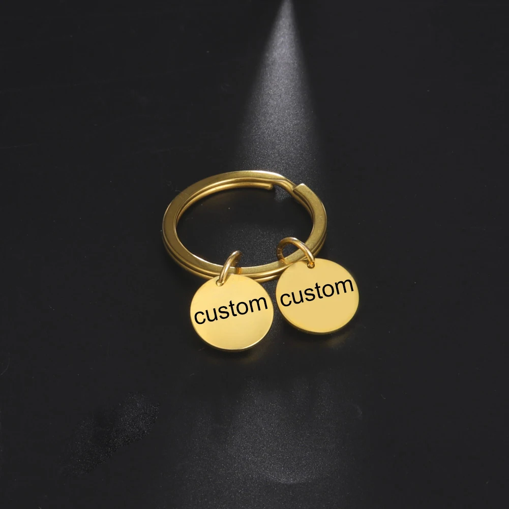 Sipuris Custom Name Keychain Stainless Steel Personalized Date Keyring Heart Round Geometry Key Chain Fashion Jewelry Gifts 2021
Sipuris Custom Name Keychain Stainless Steel Personalized Date Keyring Heart Round Geometry Key Chain Fashion Jewelry Gifts 2021