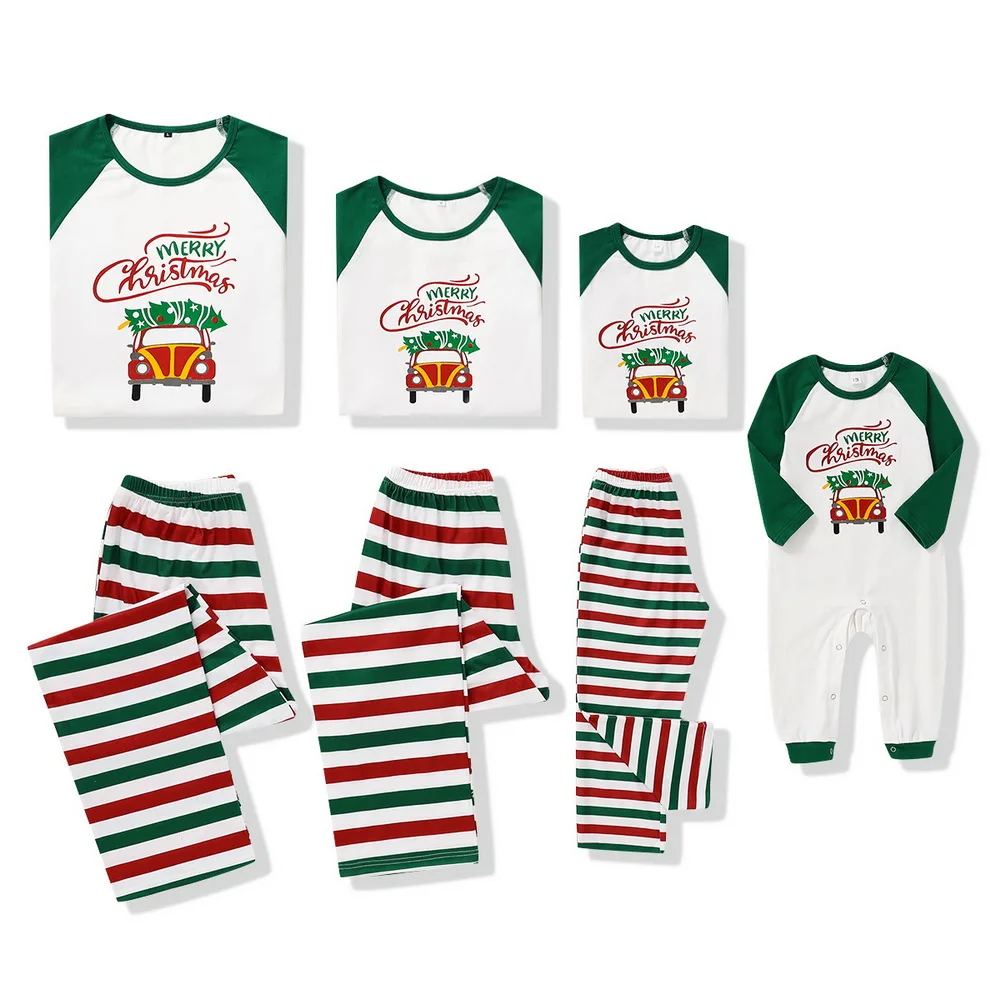 Family Christmas Pajamas Set Letter Striped Printed Parent Child Sleepwear Women Kids Xmas Family Matching Clothes Family Outfit
Family Christmas Pajamas Set Letter Striped Printed Parent Child Sleepwear Women Kids Xmas Family Matching Clothes Family Outfit