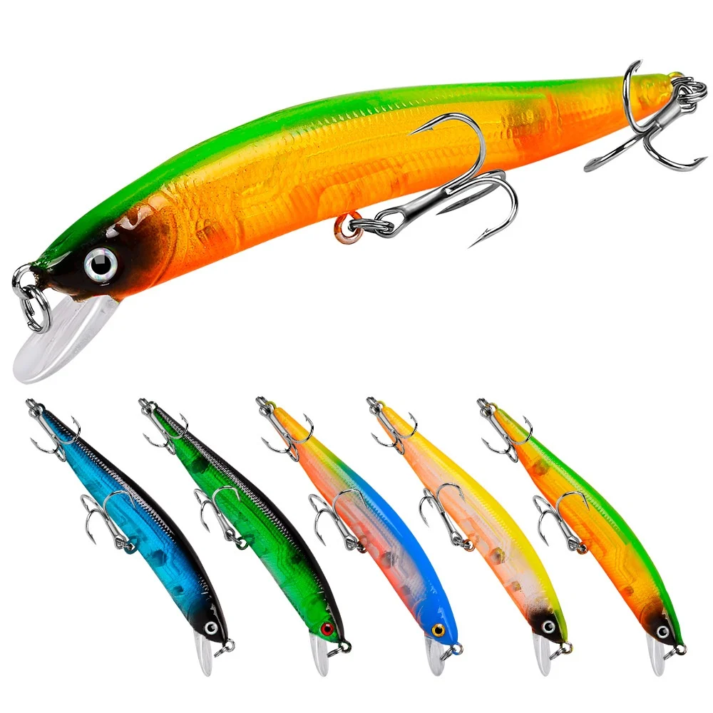 1Pcs Minnow Fishing Lure 10cm / 8.37g 6-color No. 8 Hook Hard Bait Carp Striped Bass Pesca Fishing Tackle SwimBait
1Pcs Minnow Fishing Lure 10cm / 8.37g 6-color No. 8 Hook Hard Bait Carp Striped Bass Pesca Fishing Tackle SwimBait