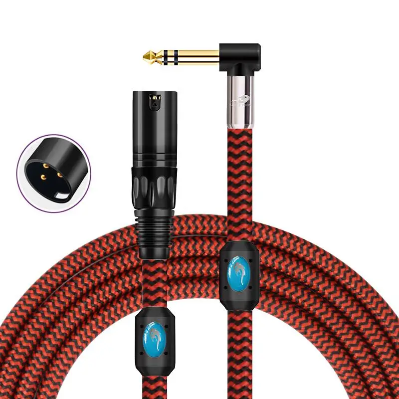 

Stereo 1/4'' TRS 6.35mm to XLR Male 3Pin Audio Cable for Amplifier Mixer Stage Studio Interconnect Shielded Balanced Cords