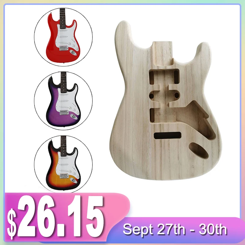 Unfinished DIY ST TL Electric Guitar Solid Body Guitar Barrel Replacement Parts For Strato Tele Style Electric Guitars
Unfinished DIY ST TL Electric Guitar Solid Body Guitar Barrel Replacement Parts For Strato Tele Style Electric Guitars