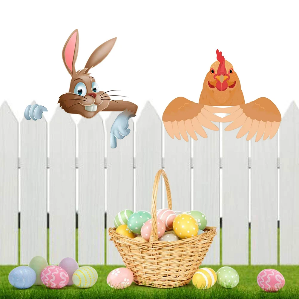 Easter Christmas Fence Peeker Decoration Garden Yard Decorations Bunny Chicken Santa Claus Elk Peeker DIY Outdoor Fence Sign
Easter Christmas Fence Peeker Decoration Garden Yard Decorations Bunny Chicken Santa Claus Elk Peeker DIY Outdoor Fence Sign