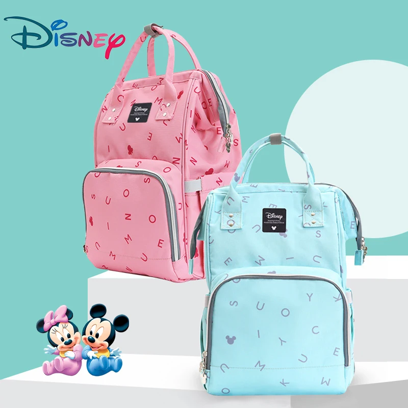 Сумка переноска disney большая емкость Для материнских подгузников USB для детской