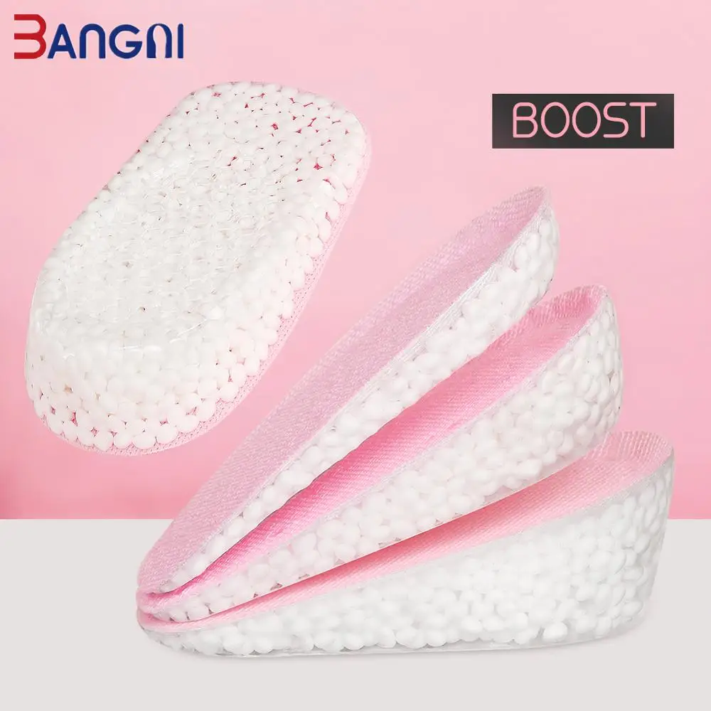 BANGNI Silicone Cushion Insoles For Women 1.5/2.5/3.5CM Invisible Height Increase Insoles For Shoes Heel Half Shoe Sole Pad
BANGNI Silicone Cushion Insoles For Women 1.5/2.5/3.5CM Invisible Height Increase Insoles For Shoes Heel Half Shoe Sole Pad