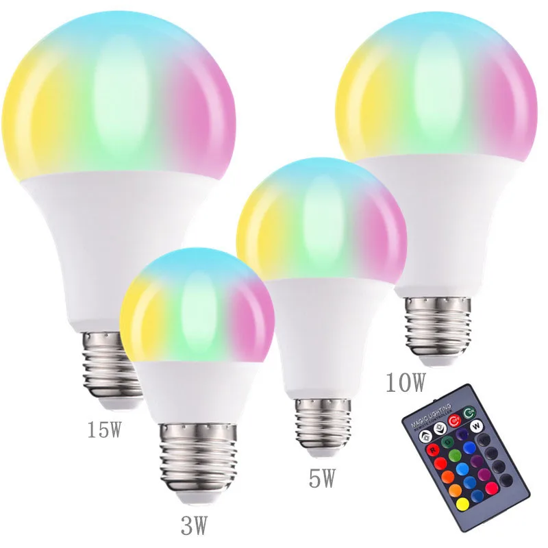 Highlight Color Change LED Light Bulb Dimmable IR Control For Home Colorful RGB Plastic Clad Color Box
Highlight Color Change LED Light Bulb Dimmable IR Control For Home Colorful RGB Plastic Clad Color Box