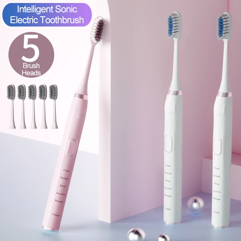 Enchen FAT Sonic Electric Toothbrush with 5 Brush Heads USB Rechargeable IPX7 Waterproof Ultrasonic Dental Tooth Brush
Enchen FAT Sonic Electric Toothbrush with 5 Brush Heads USB Rechargeable IPX7 Waterproof Ultrasonic Dental Tooth Brush