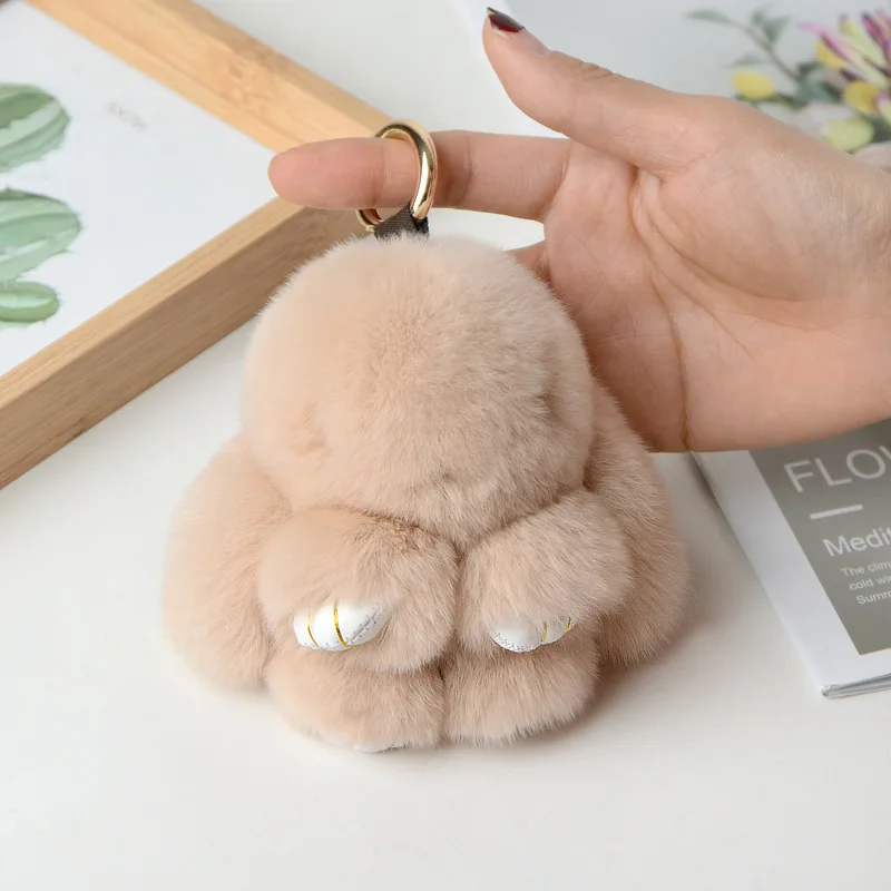 Rabbit Pendant Real Hair Pendant Key Chain Upscale Lady's Bag Accessories Car Keychain Gift Creative Birthday Gift Keychain
Rabbit Pendant Real Hair Pendant Key Chain Upscale Lady's Bag Accessories Car Keychain Gift Creative Birthday Gift Keychain