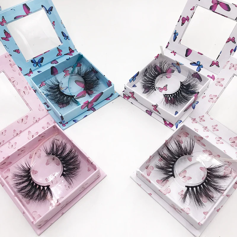 Butterfly square lash boxes with 28mm full strip mink lashes dramatic long eyelashes custom package
Butterfly square lash boxes with 28mm full strip mink lashes dramatic long eyelashes custom package