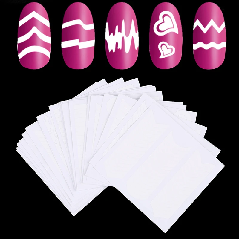24 Sheets Nails Sticker Stencil Tips Guide Nail Art Decals Form Fringe DIY Sencil 3D Styling Beauty Tools French Swirls Manicure
24 Sheets Nails Sticker Stencil Tips Guide Nail Art Decals Form Fringe DIY Sencil 3D Styling Beauty Tools French Swirls Manicure