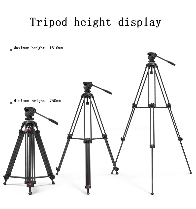 

JIEYANG JY0608A JY0608B JY0608C JY0608AD Professional Tripod camera tripod Hydraulic Damping Head for camera/Video/Dslr VIDEO