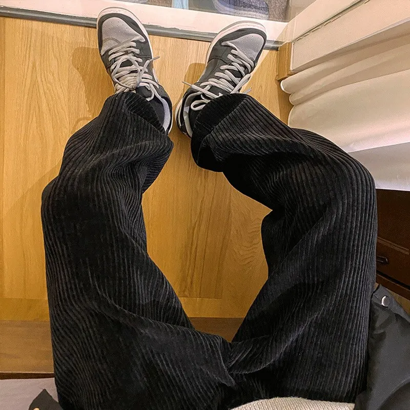 SHUJIN Man Casual Tie Leg Straight Pants Woman Corduroy Solid Color Oversize Trousers Man Joggers Warm Korean Streetwear Pants
SHUJIN Man Casual Tie Leg Straight Pants Woman Corduroy Solid Color Oversize Trousers Man Joggers Warm Korean Streetwear Pants