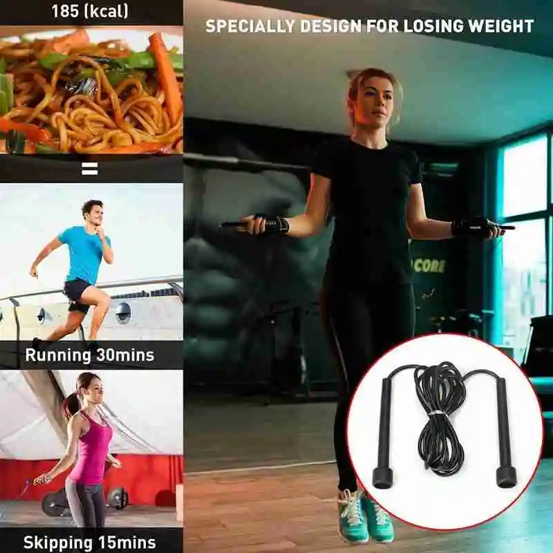 Adult Rubber Skipping Rope Fitness Equipment Speed Rope Equipment Professional Athletics Jump Rope
Adult Rubber Skipping Rope Fitness Equipment Speed Rope Equipment Professional Athletics Jump Rope