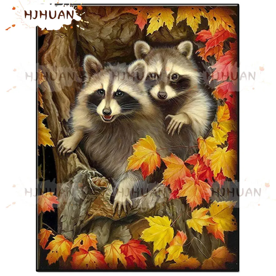 Maple leaf, raccoon Full square/Round Diamond embroidery diamond Painting Cross Stitch Rhinestone Of picture Mosaic Diamond
Maple leaf, raccoon Full square/Round Diamond embroidery diamond Painting Cross Stitch Rhinestone Of picture Mosaic Diamond