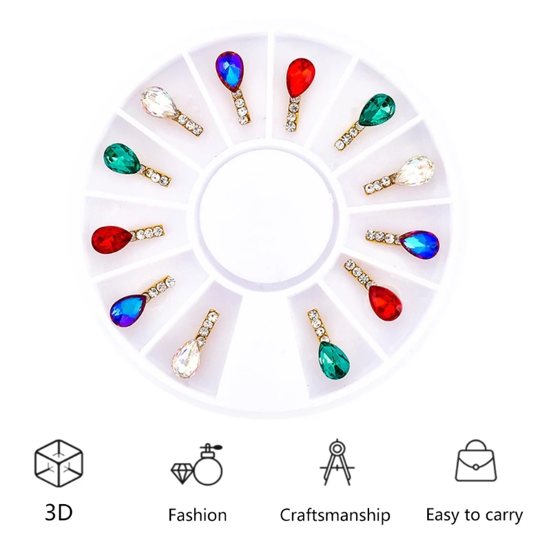 12pcs 4mm Nail Art Drop Shaped Multicolor Crystal Glass Diamond Jewelry Flat Bottom Gems Diamond Nails Decorations
12pcs 4mm Nail Art Drop Shaped Multicolor Crystal Glass Diamond Jewelry Flat Bottom Gems Diamond Nails Decorations