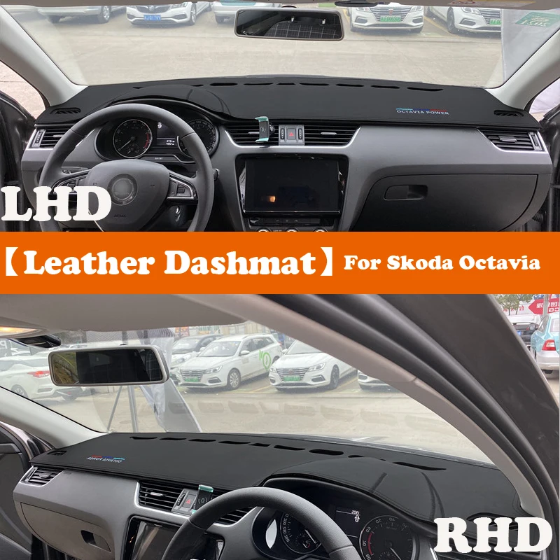 Leather Dashmat Car-Style Accessories Dashboard Cover Pad Dash Mat Sunshade Mat for Skoda Octavia A7 2015 2016-2018 2019 
Leather Dashmat Car-Style Accessories Dashboard Cover Pad Dash Mat Sunshade Mat for Skoda Octavia A7 2015 2016-2018 2019