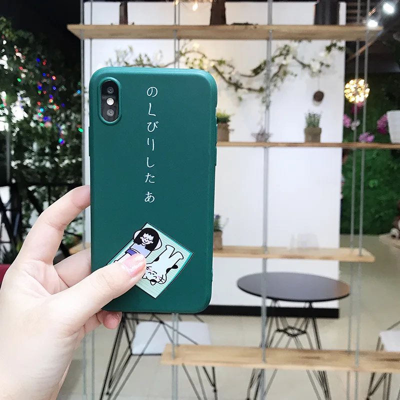 Чехол для телефона kawaii Japan iphone 7 милый мультяшный чехол с котом xs max xr x 8 6s 6 plus