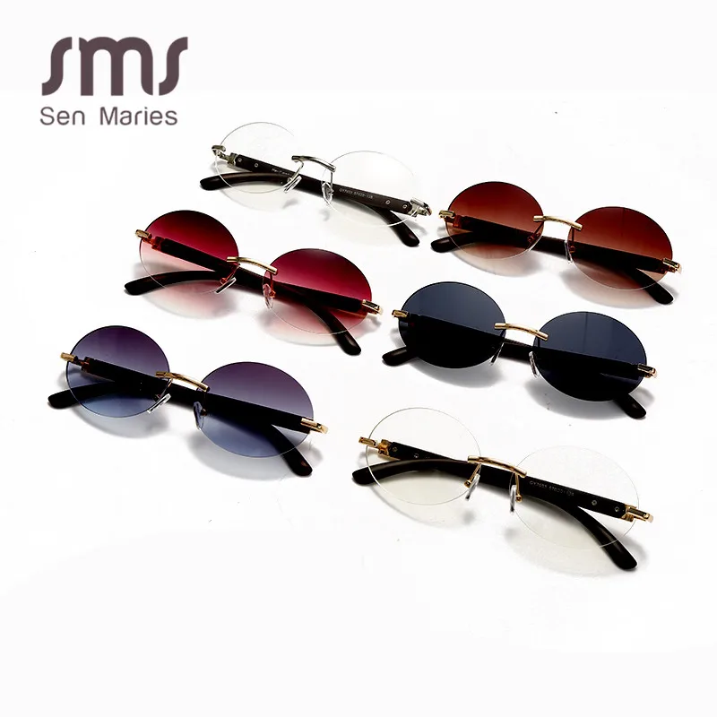 Vintage Oval Women Sunglasses 2020 Luxury Brand Rimless Sunglasses Men Retro Classic Wood Legs Punk Glasses UV400 oculos de sol
Vintage Oval Women Sunglasses 2020 Luxury Brand Rimless Sunglasses Men Retro Classic Wood Legs Punk Glasses UV400 oculos de sol