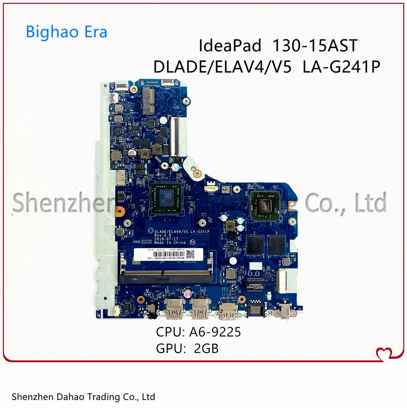 Материнская плата для ноутбука Lenovo Ideapad 130-15AST, материнская плата с металлическим процессором, видеокарта 2 Гб, 100% протестирована FRU: 5B20R34469
Материнская плата для ноутбука Lenovo Ideapad 130-15AST, материнская плата с металлическим процессором, видеокарта 2 Гб, 100% протестирована FRU: 5B20R34469