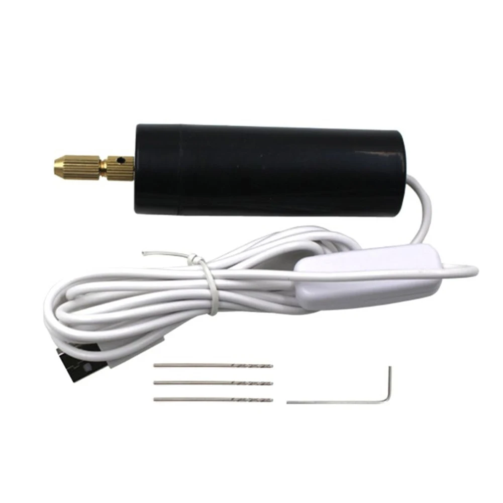 Mini Handheld Electric Drill USB Powered Portable Rotary Drill Set with 3 Twist Drill Bits for Metal Wood Jewelry
Mini Handheld Electric Drill USB Powered Portable Rotary Drill Set with 3 Twist Drill Bits for Metal Wood Jewelry