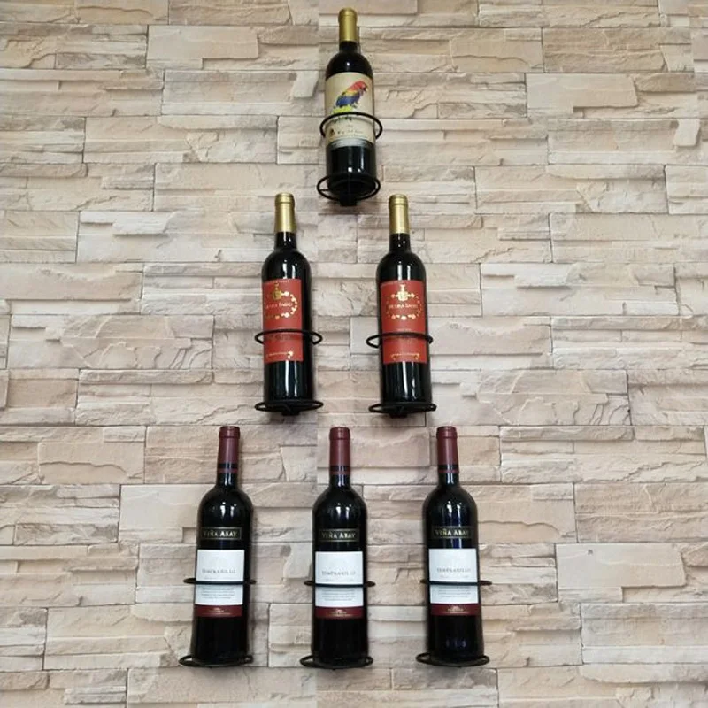 Iron boutique wall hanging wine bottle rack single bottle creative bar upside down slanting wine rack household
Iron boutique wall hanging wine bottle rack single bottle creative bar upside down slanting wine rack household