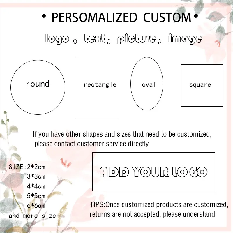 100pcs DIY Round Square stickers custom label DIY wedding party Personality LOGO adhesive your design
100pcs DIY Round Square stickers custom label DIY wedding party Personality LOGO adhesive your design