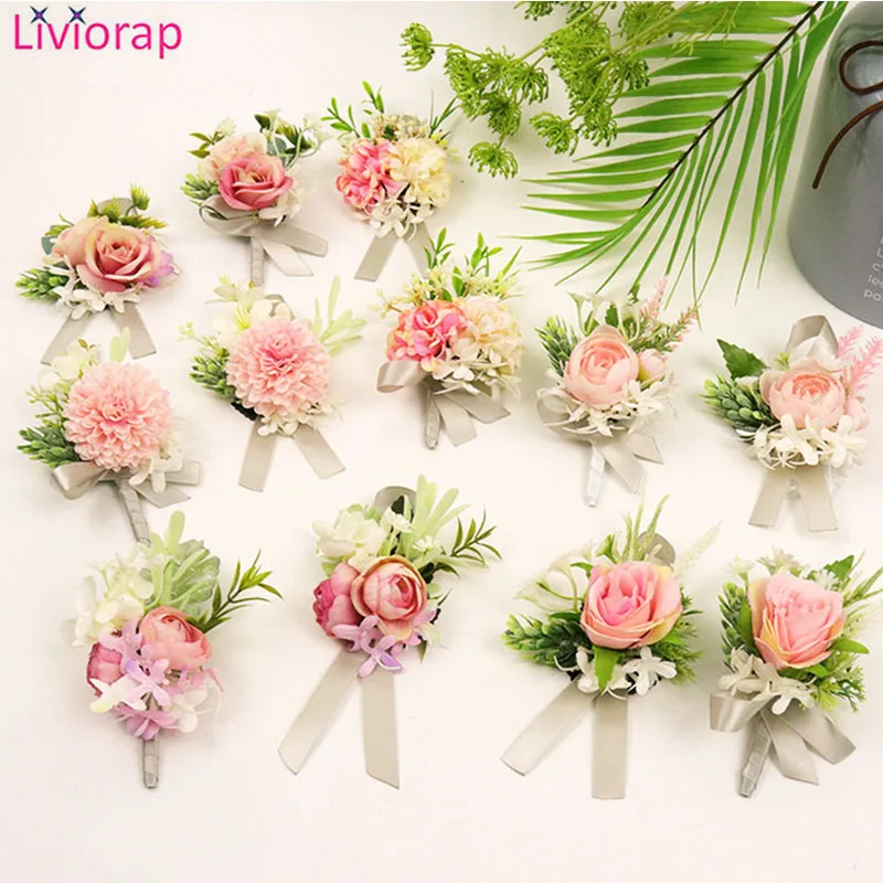 Liviorap Wedding Decoration Corsage Wrist Flower Wedding Gifts Party Favors Bridal Shower Artificial Bride Flowers for Wedding 
Liviorap Wedding Decoration Corsage Wrist Flower Wedding Gifts Party Favors Bridal Shower Artificial Bride Flowers for Wedding