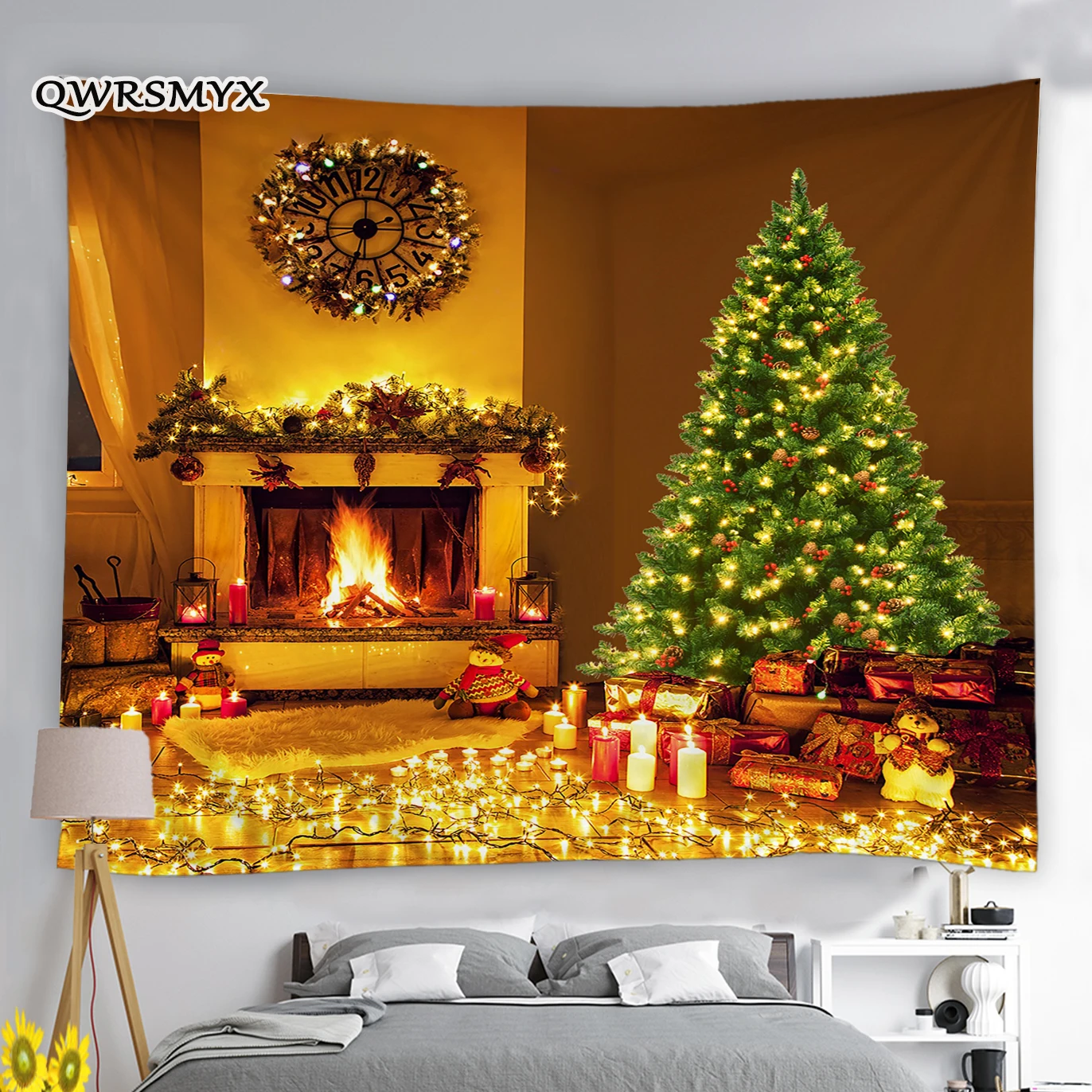 Christmas Tree Fireplace Colored Lights Tapestry Wall Hanging Living Room Decoration Aesthetic Room Dorm Decor Wall Tapestries
Christmas Tree Fireplace Colored Lights Tapestry Wall Hanging Living Room Decoration Aesthetic Room Dorm Decor Wall Tapestries