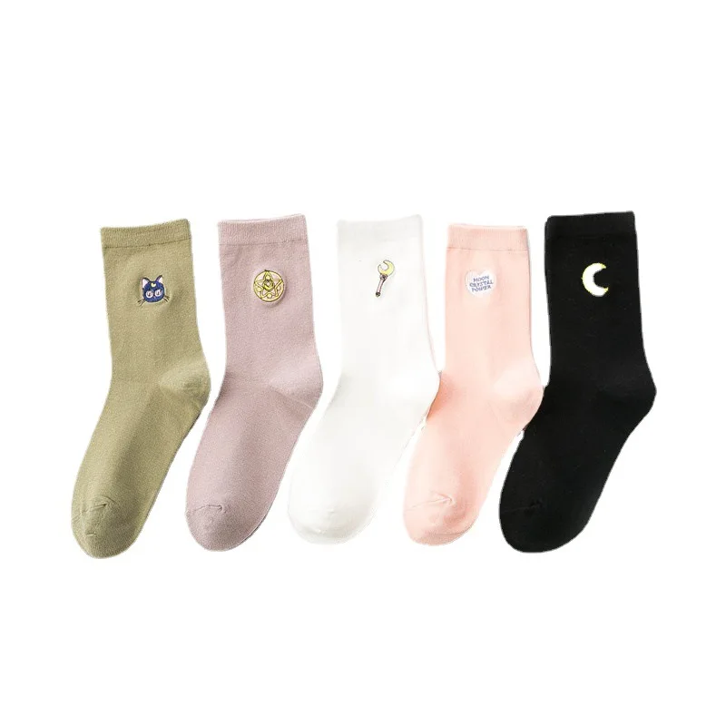 Kawaii Cute Cotton Streetwear Autumn Socks Woman Socks Cartoon Planet Embroidery Korean Harajuku Retro Crew Socks Girls
Kawaii Cute Cotton Streetwear Autumn Socks Woman Socks Cartoon Planet Embroidery Korean Harajuku Retro Crew Socks Girls