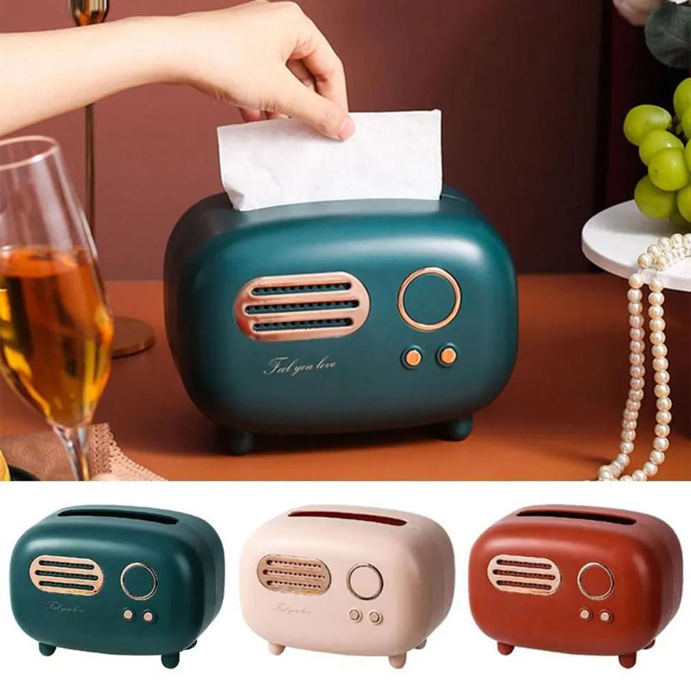 Retro Radio Model Tissue Box Desktop Paper Holder Vintage Dispenser Storage Napkin Case Organizer Ornament Wet Wipes Decoration
Retro Radio Model Tissue Box Desktop Paper Holder Vintage Dispenser Storage Napkin Case Organizer Ornament Wet Wipes Decoration