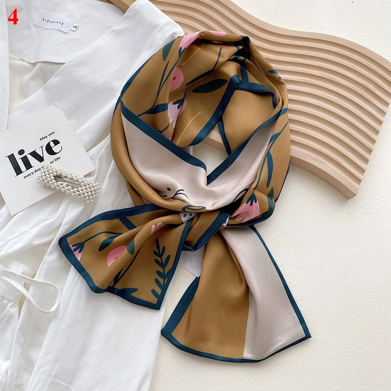 2021 Fashion Floral Print Silk Scarf Women Thin Neck Long Scarves Narrow Office Lady Shawl Bandanas Female Skinny Hairbands
2021 Fashion Floral Print Silk Scarf Women Thin Neck Long Scarves Narrow Office Lady Shawl Bandanas Female Skinny Hairbands