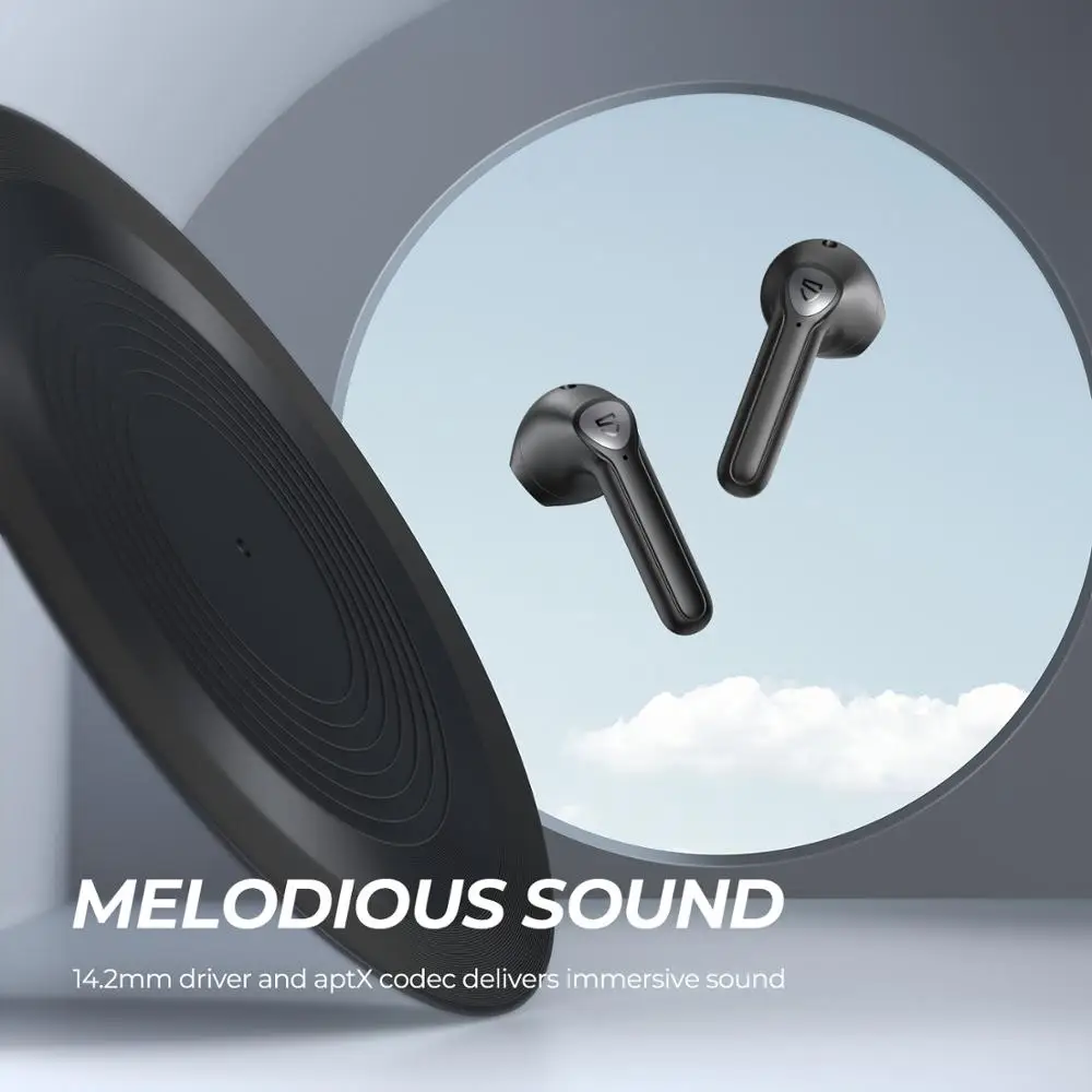 SOUNDPEATS TrueAir2 Wireless Earbuds Bluetooth V5.2 Headset QCC3040 aptX 4 Mic CVC Noise Cancellation TWS+ Wireless Earphones
SOUNDPEATS TrueAir2 Wireless Earbuds Bluetooth V5.2 Headset QCC3040 aptX 4 Mic CVC Noise Cancellation TWS+ Wireless Earphones