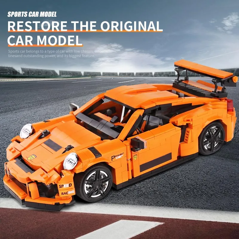 1072pcs High Tech Car The MOC Orange RS Racing Car Model Assembly Buidling Blocks Kids DIY Children's Toys for Boys Gifts
1072pcs High Tech Car The MOC Orange RS Racing Car Model Assembly Buidling Blocks Kids DIY Children's Toys for Boys Gifts