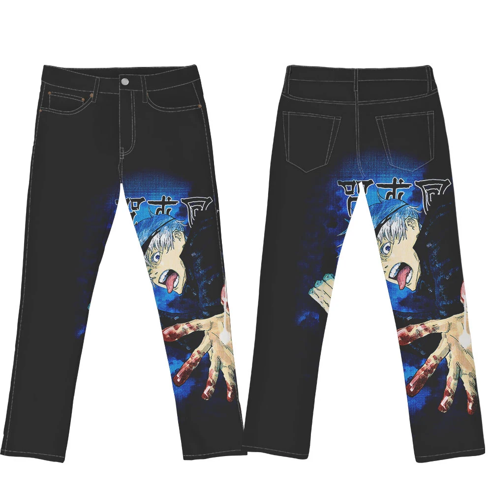 Men Women jeans Japan Anime Jujutsu Kaisen Jeans Straight Full Long Pants Casual Streetwear Harajuku Casual Pants Jeans
Men Women jeans Japan Anime Jujutsu Kaisen Jeans Straight Full Long Pants Casual Streetwear Harajuku Casual Pants Jeans