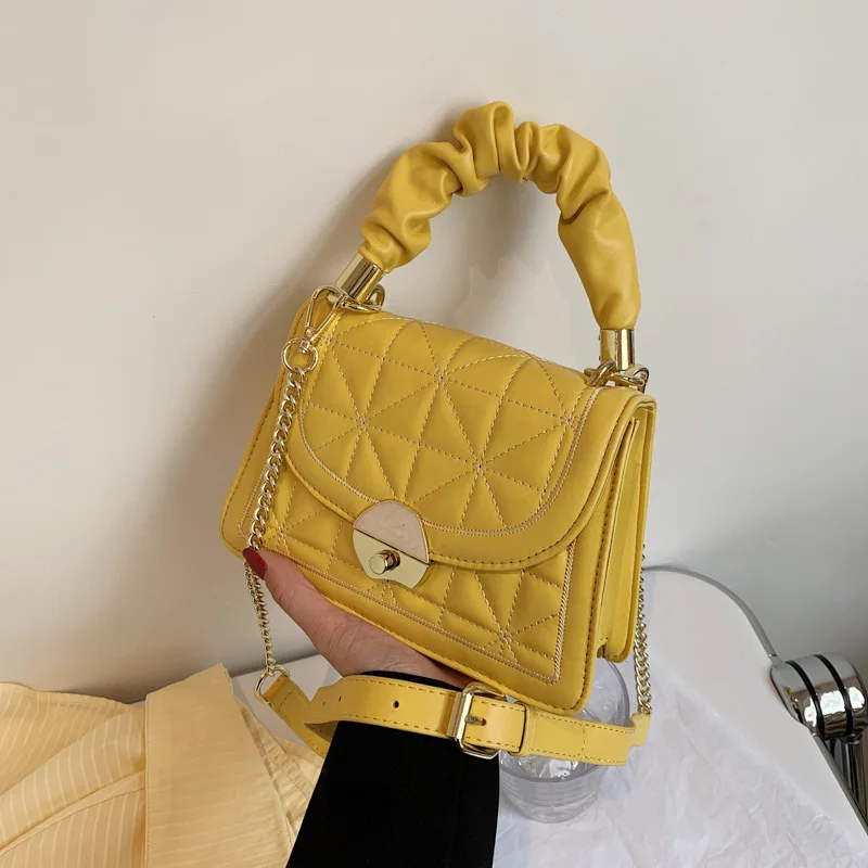 2021 New Style Lady Mini Chain Handbags Chic Design Lingge Shoulder Bags For Women High Quality PU Leather Crossbody Bag Female
2021 New Style Lady Mini Chain Handbags Chic Design Lingge Shoulder Bags For Women High Quality PU Leather Crossbody Bag Female