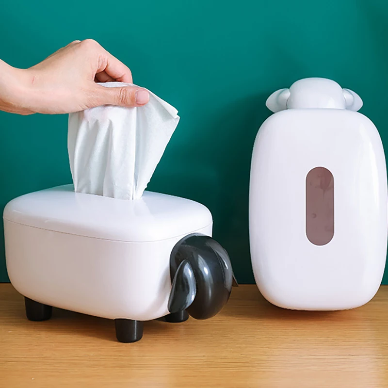 Cartoon Sheep Model Tissue Box Napkin Holder Container Plastic Cotton Swab Storage Box Household Dining Room Kitchen Decoration
Cartoon Sheep Model Tissue Box Napkin Holder Container Plastic Cotton Swab Storage Box Household Dining Room Kitchen Decoration