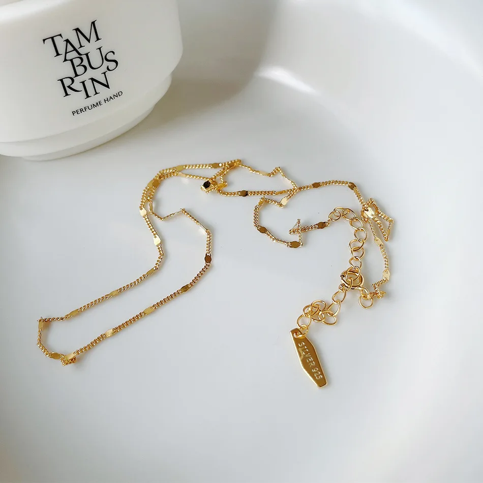 18K Gold Thin 100% Authentic 925 Sterling silver coin Chain choker necklace station statement TLX2255
18K Gold Thin 100% Authentic 925 Sterling silver coin Chain choker necklace station statement TLX2255