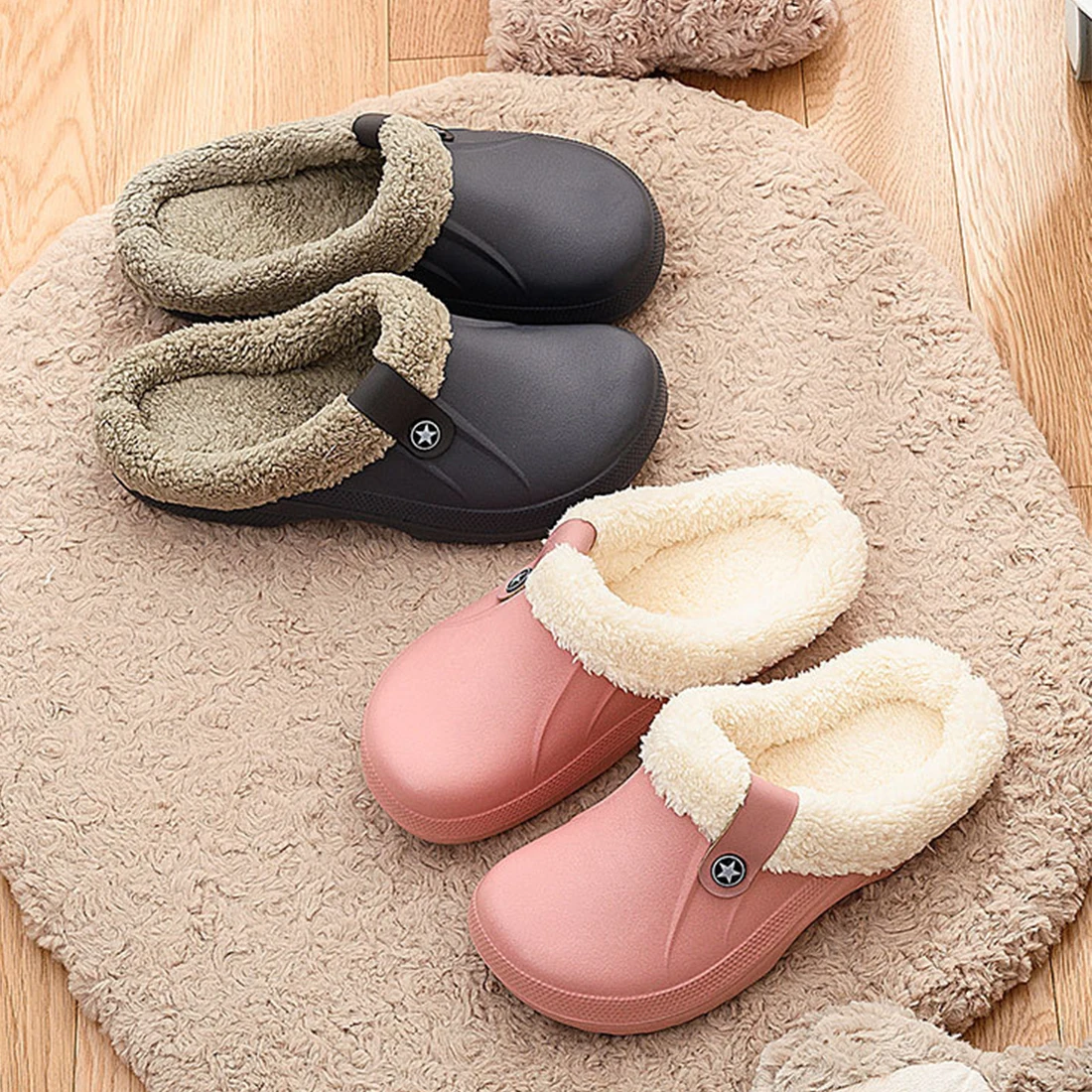 Unisex Home Winter Clogs Indoor Fur Warm Slippers Sandals For Women New Fashion Footwear Flops Mule Slides
Unisex Home Winter Clogs Indoor Fur Warm Slippers Sandals For Women New Fashion Footwear Flops Mule Slides